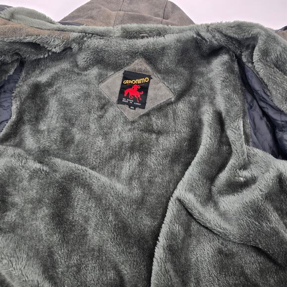 Vintage Geronimo Genuine Leather Bomber Jacket - Picture 7 of 9